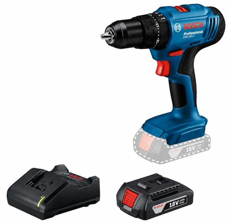 PARAFUSADEIRA E FURADEIRA IMPACTO 18V GSB 183 LI C/1 BATERIA BOSCH